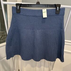 NWT Aerie Take Charge Blue Sweater Skirt